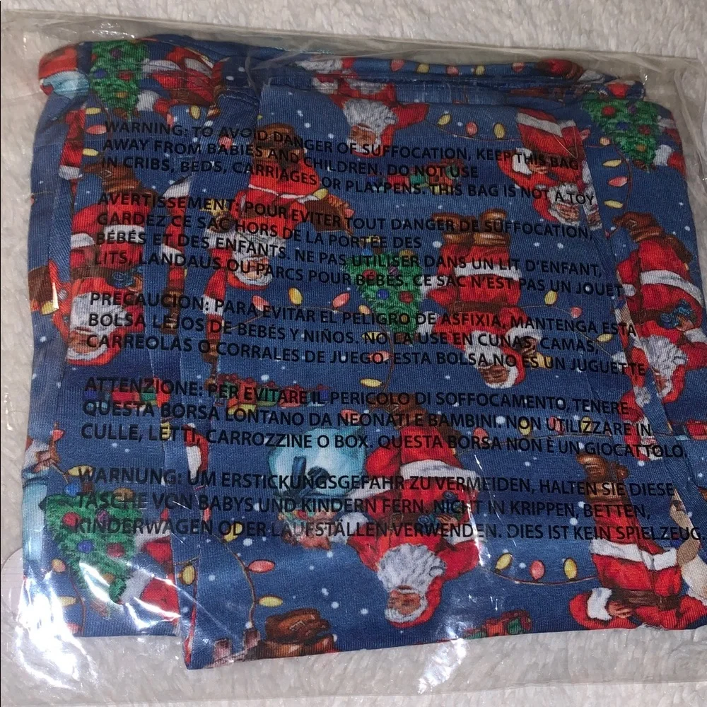 NWT Posh Peanut Santa Claus Pajamas 2T Bamboo Pajama Set Blue